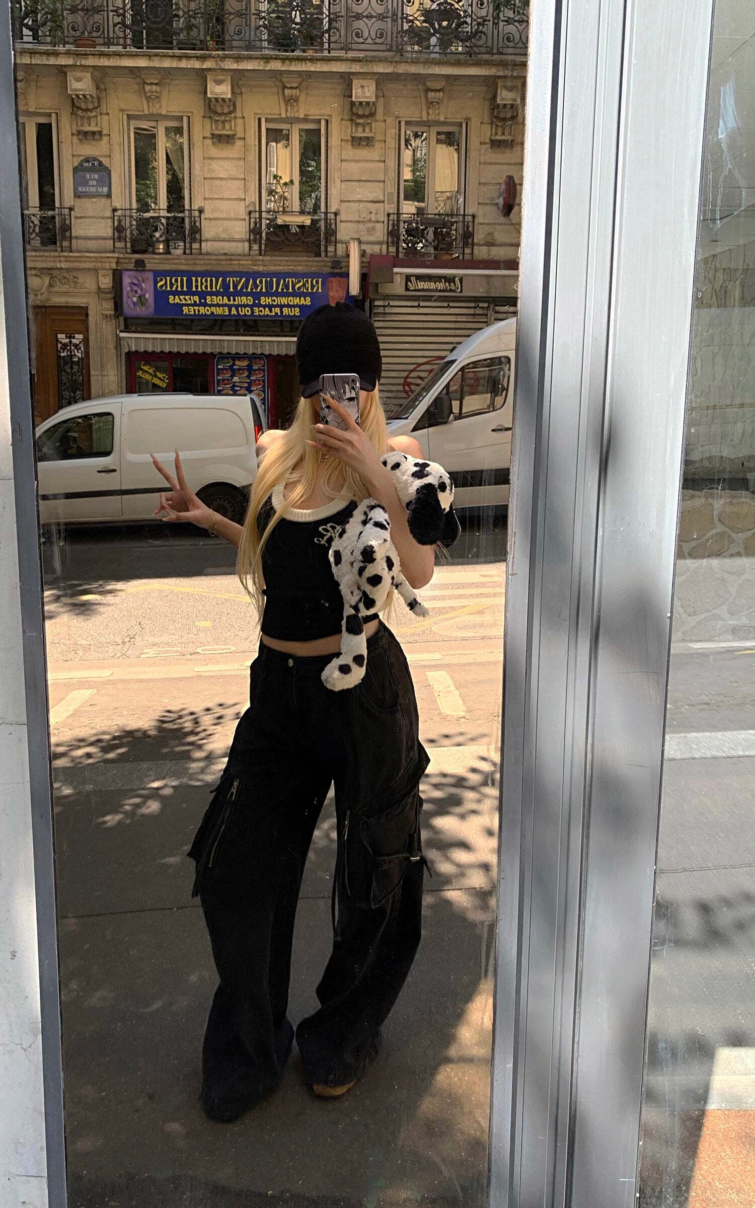 Rase le sol Deconstructed Zip-Detailed Wide-Leg Trousers Rase le sol Deconstructed Zip-Detailed Wide-Leg Trousers