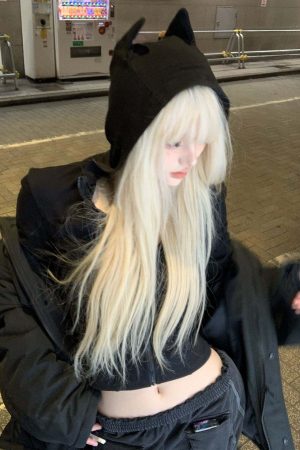 Rase le sol Devil Horn Fitted Hoodie