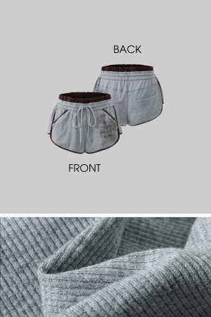 Rase le sol Distressed Ribbed Cotton Shorts