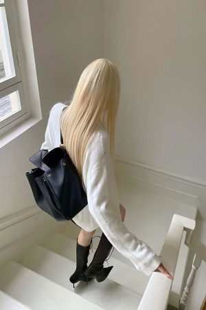 Rase le sol Distressed Stripe Knit Sweater