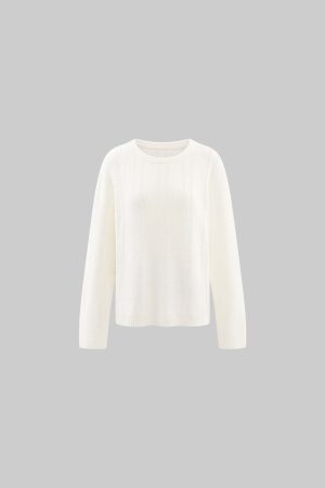 Rase le sol Distressed Stripe Knit Sweater