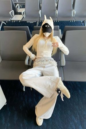 Rase le sol Double Waistband Lace-Trimmed Wide-Leg Pants