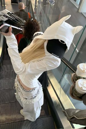 Rase le sol Double Waistband Lace-Trimmed Wide-Leg Pants