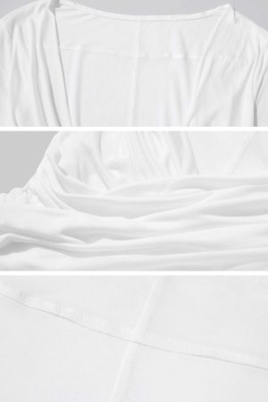 Rase le sol Draped Top with Lace Camisole Set