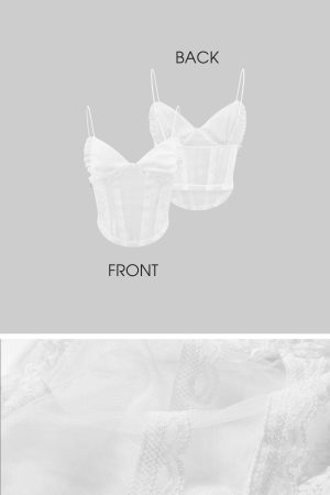 Rase le sol Draped Top with Lace Camisole Set