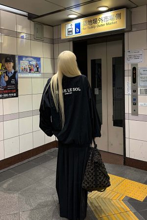 Rase le sol Drawstring High Waist Draped Maxi Skirt