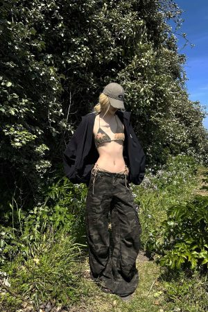 Rase le sol Fawn Mirage Printed Tie Bikini Set