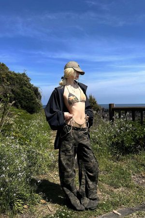 Rase le sol Fawn Mirage Printed Tie Bikini Set