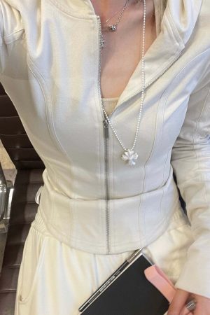 Rase le sol Fitted Hooded Zip Jacket