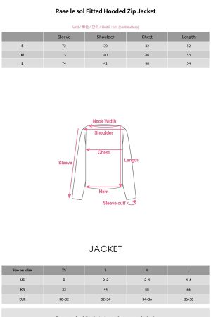 Rase le sol Fitted Hooded Zip Jacket