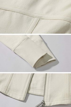 Rase le sol Fitted Hooded Zip Jacket