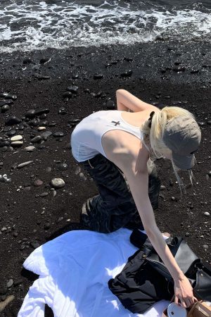 Rase le sol Fitted Jersey Racerback Tank