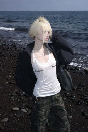 Rase le sol Fitted Jersey Racerback Tank