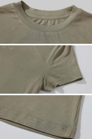 Rase le sol Fitted Ribbed Short Sleeve Tee