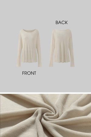 Rase le sol Fluid Knit Long Sleeve Top