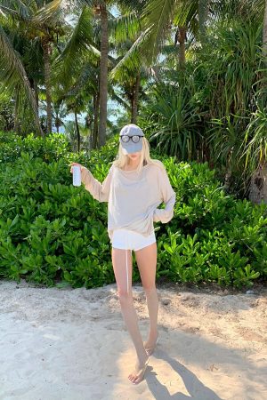 Rase le sol Fluid Knit Long Sleeve Top