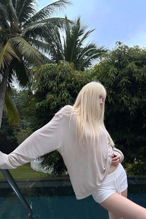 Rase le sol Fluid Knit Long Sleeve Top