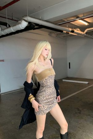 Rase le sol Gold Velvet Strapless Mini Dress in Metallic Leopard Jacquard