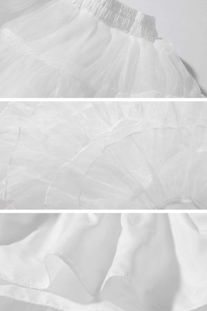 Rase le sol Gothic Dress with Cross Embroidery and Lace Hem