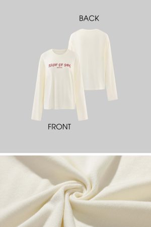 Rase le sol Gothic Print Long Sleeve and Stretch Lounge Shorts Set