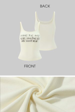 Rase le sol Graphic Print Tank Top