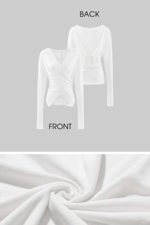 Rase le sol Hooded Draped Layered Top