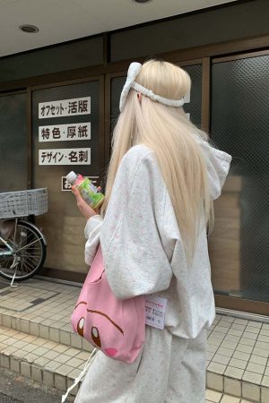 Rase le Sol Hoodie and Wide-Leg Pants Set