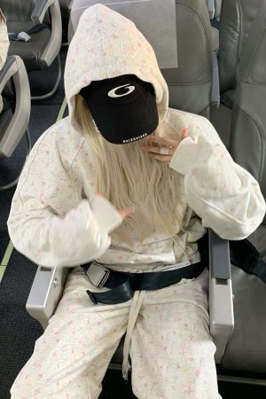 Rase le Sol Hoodie and Wide-Leg Pants Set