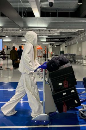 Rase le Sol Hoodie and Wide-Leg Pants Set