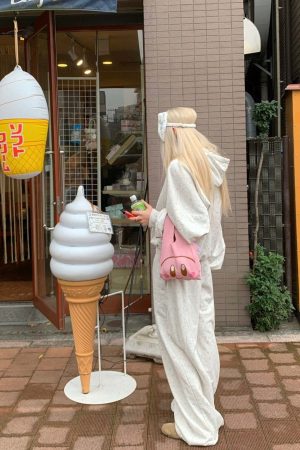 Rase le Sol Hoodie and Wide-Leg Pants Set