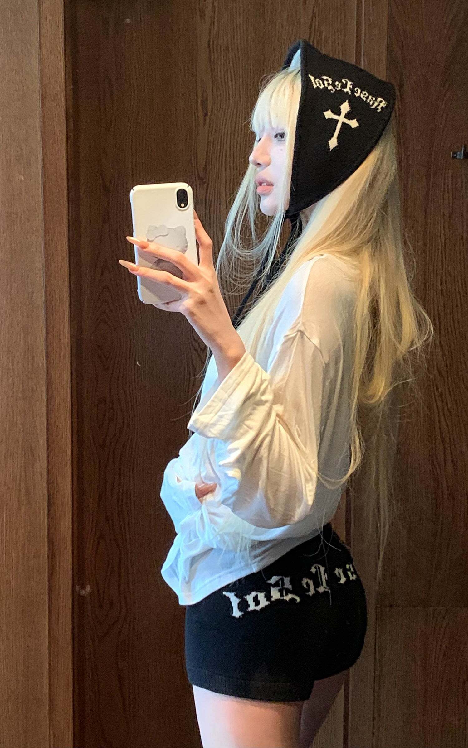 Rase le sol Knitted Shorts with Matching Headscarf Rase le sol Knitted Shorts with Matching Headscarf