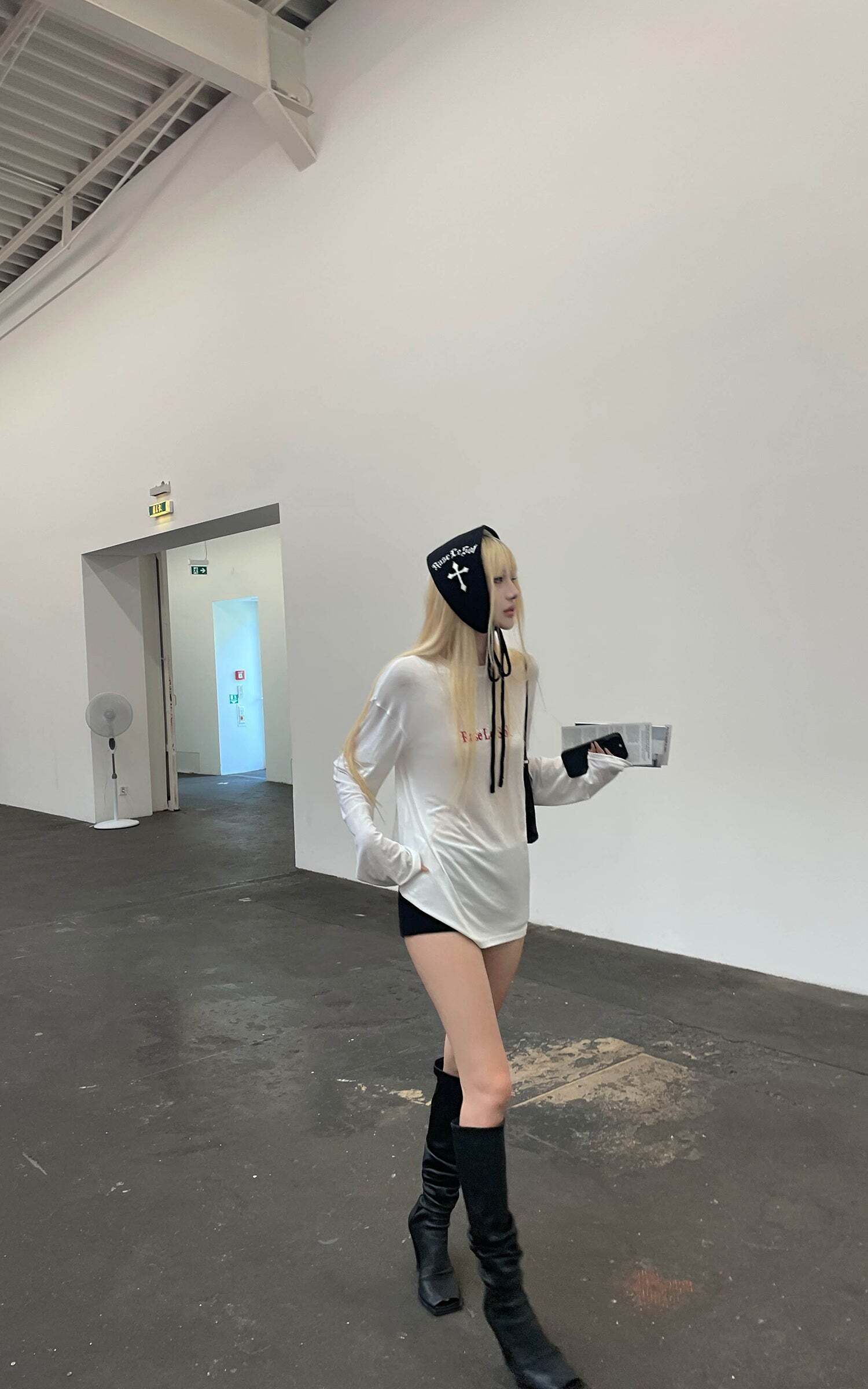 Rase le sol Knitted Shorts with Matching Headscarf Rase le sol Knitted Shorts with Matching Headscarf