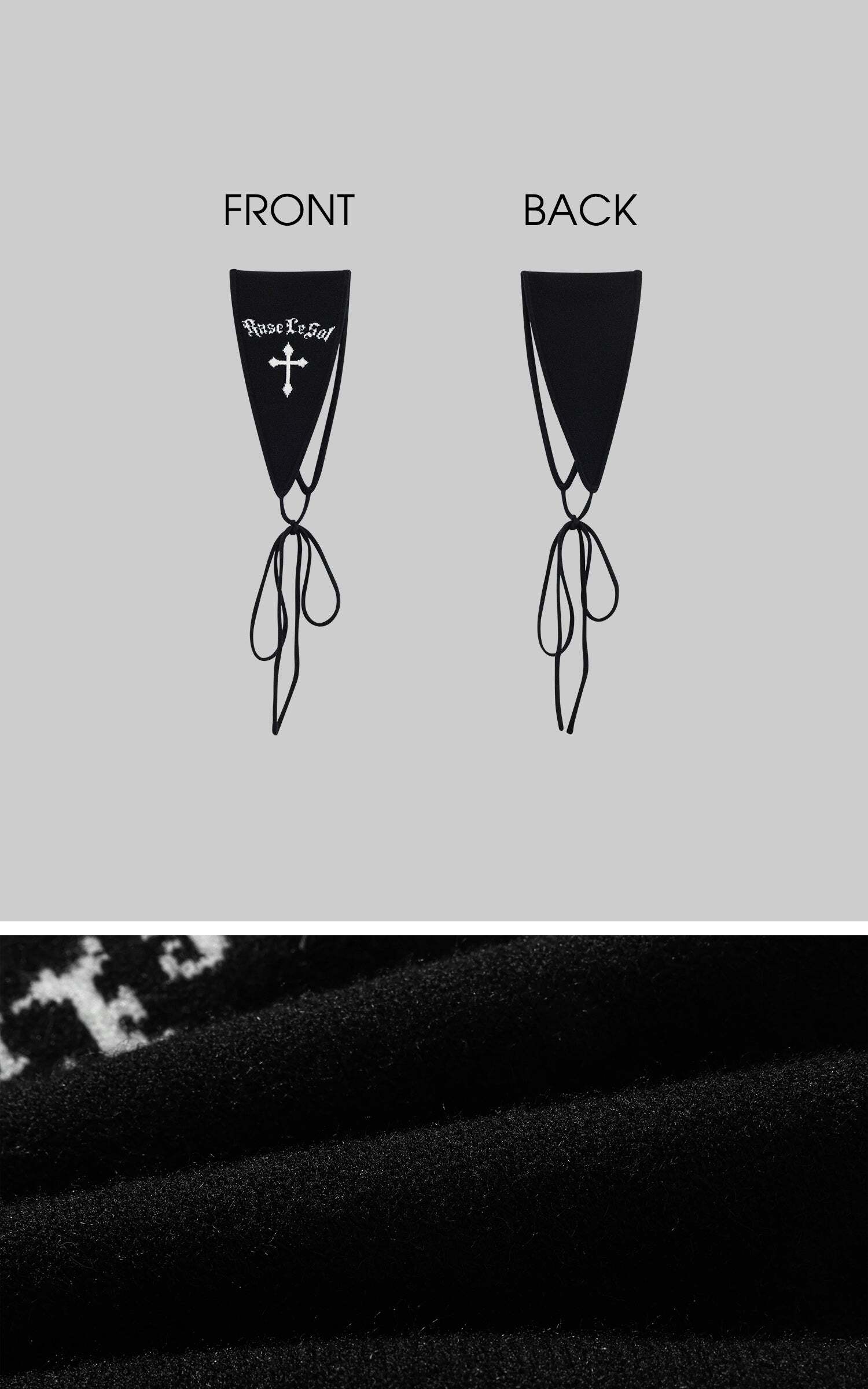 Rase le sol Knitted Shorts with Matching Headscarf Rase le sol Knitted Shorts with Matching Headscarf