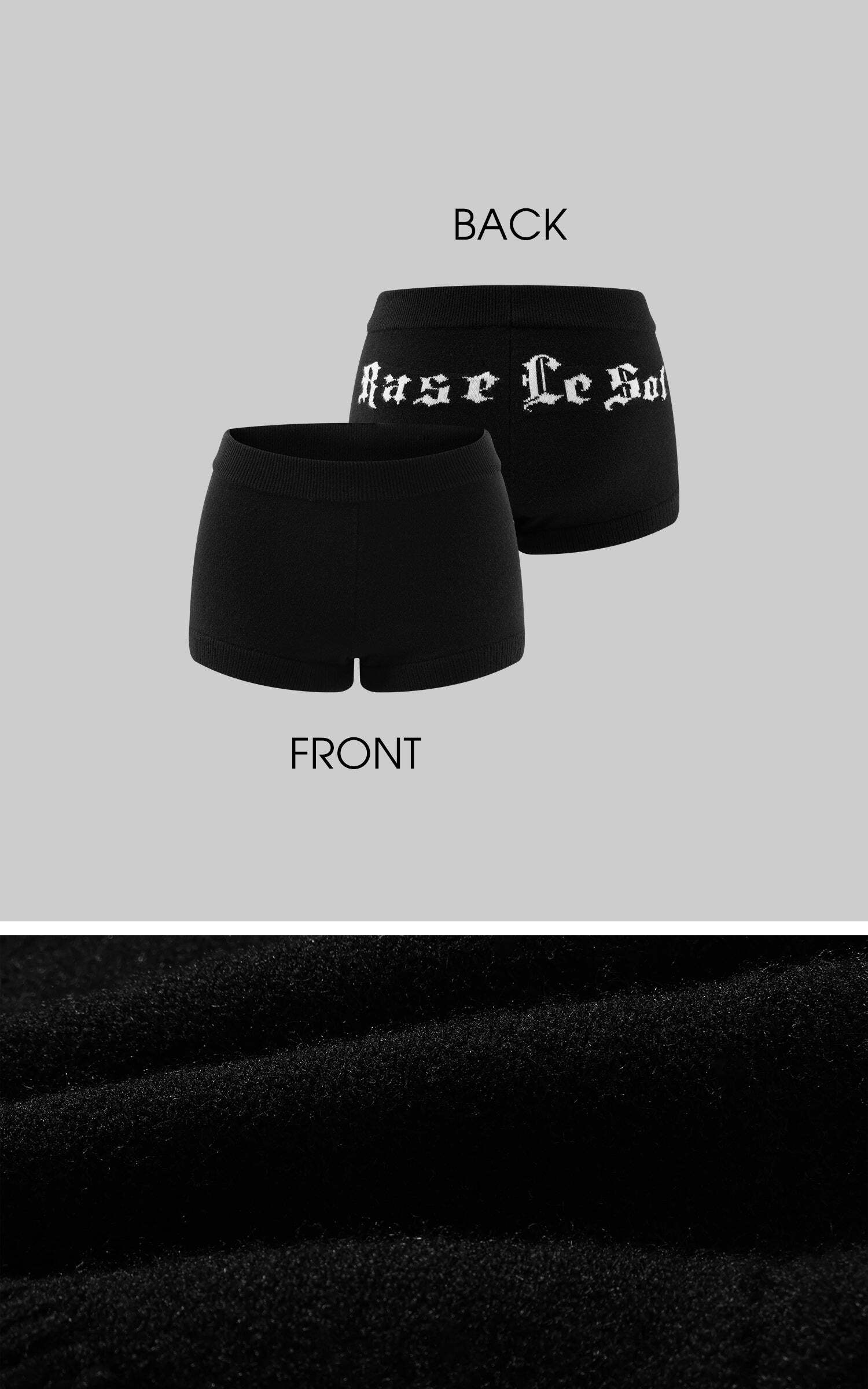 Rase le sol Knitted Shorts with Matching Headscarf Rase le sol Knitted Shorts with Matching Headscarf