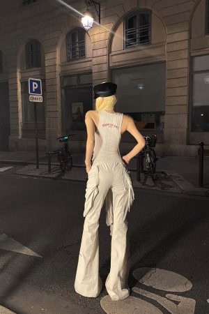 Rase le sol Knotted Detail Flared Casual Pants