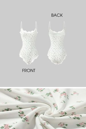 Rase le sol Lace Floral Bodysuit