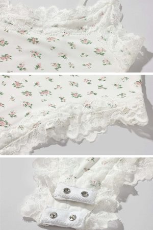 Rase le sol Lace Floral Bodysuit