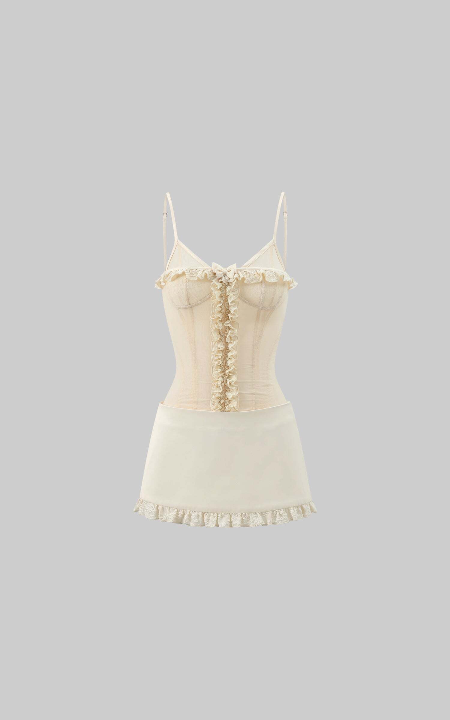 Rase le sol Lace Trim Slip Dress Rase le sol Lace Trim Slip Dress