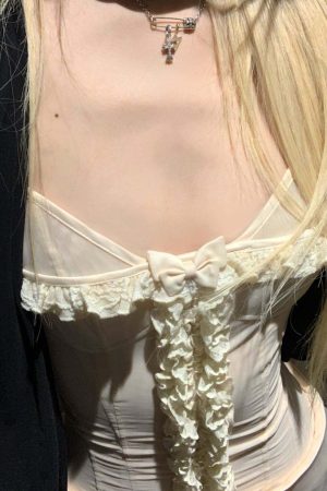 Rase le sol Lace Trim Slip Dress