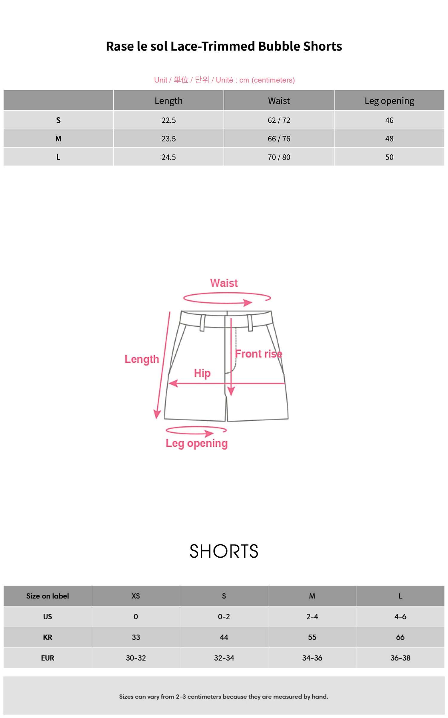 Rase le sol Lace-Trimmed Bubble Shorts Rase le sol Lace-Trimmed Bubble Shorts