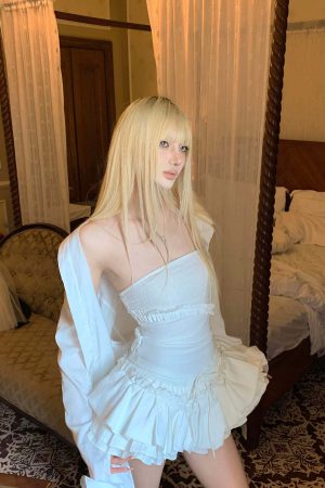 Rase le sol Layered Ruffle Mini Skirt