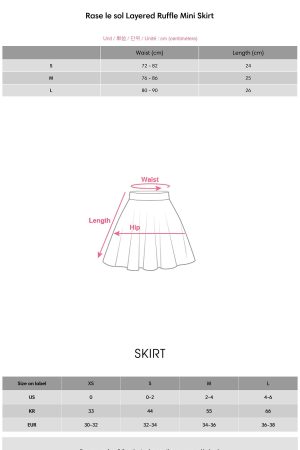 Rase le sol Layered Ruffle Mini Skirt