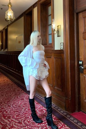 Rase le sol Layered Ruffle Mini Skirt