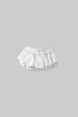 Rase le sol Layered Ruffle Mini Skirt