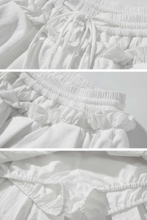 Rase le sol Layered Ruffle Mini Skirt