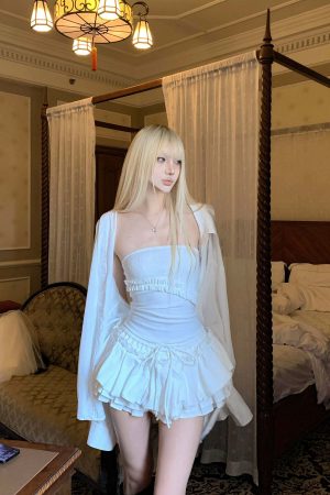 Rase le sol Layered Ruffle Mini Skirt