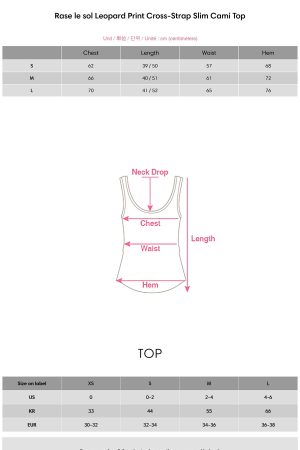 Rase le sol Leopard Print Cross-Strap Slim Cami Top