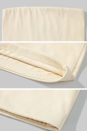 Rase le sol Lettering Mesh Tank Top & Bandeau Innerwear Set