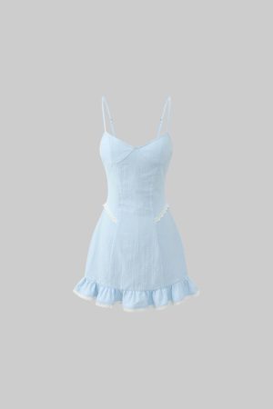 Rase le sol Light Slumber Lace-Trimmed Camisole Dress Set