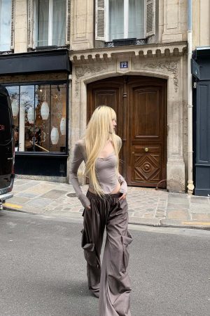 Rase le sol Loose Cargo Pocket Pants